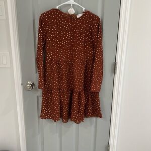 Fall polka dot dress